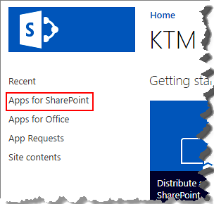 Select Apps for SharePoint