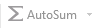 Excel AutoSum button
