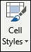 Excel 2016 cell styles button