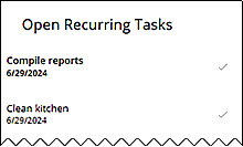 Open Recurring Tasks app