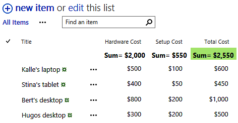 Microsoft flow to calculate values in SharePoint lists