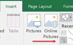 Excel scribble shape