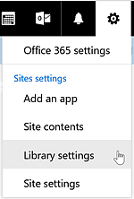 SharePoint Online Library Settings