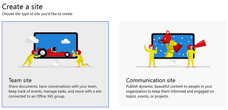 SharePoint tutorials on modern and classic sites in the kalmstrom.com Tips section SharePoint modern site options