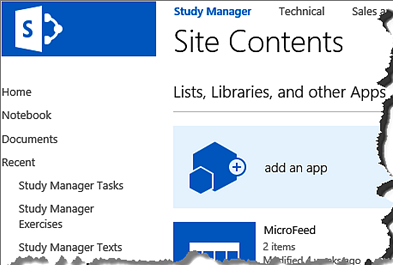 Add App Option. Add apps