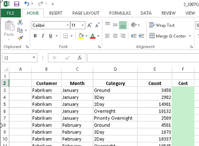 Excel sheet for lookup