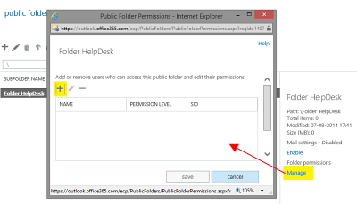 Create Exchange Online public folder, step 7