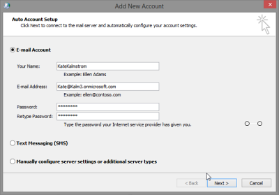 Add an Exchange Online public folder to a local Outlook, step 2