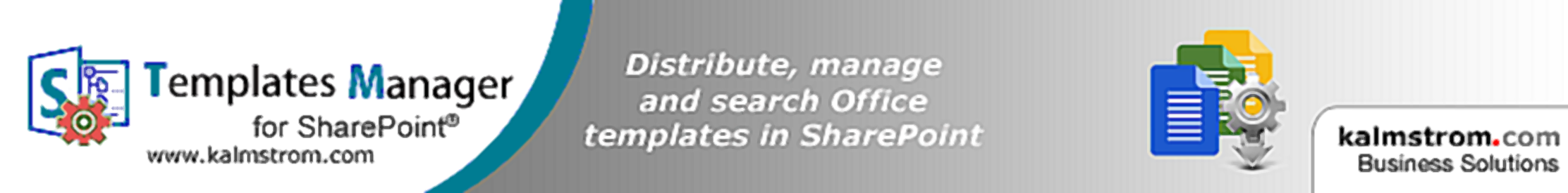 Templates Manager for SharePoint banner