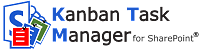 Drag and drop color coded tasks in SharePoint with Kanban Task Manager Kanban Task Manager for SharePoint logotype
