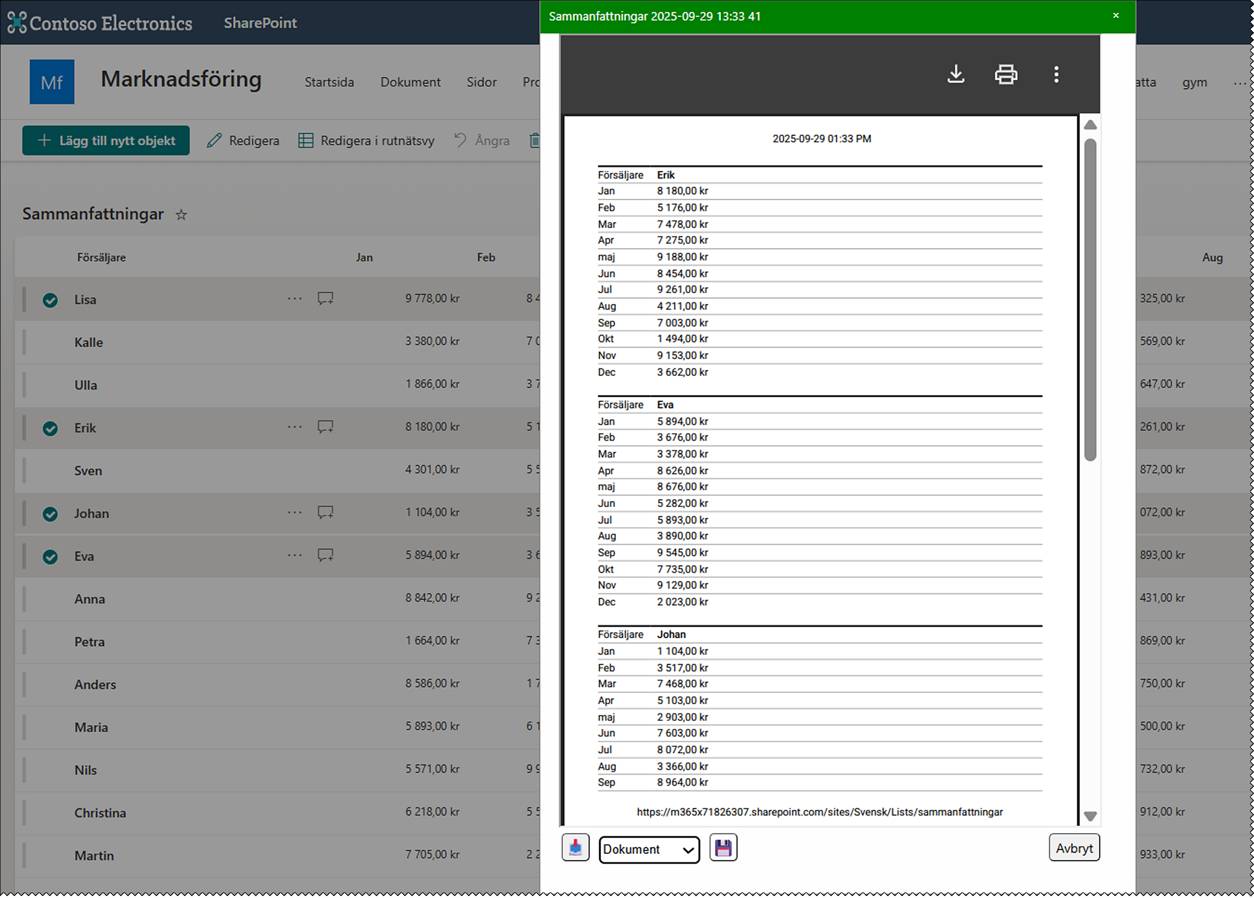 PDF Creator förhandsgransning