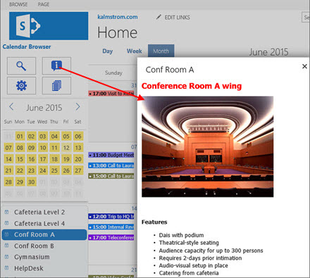 Calendar Browser for SharePoint